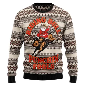 Ugly Sweater JulesRoche All-Over Print Cotton Blend Christmas