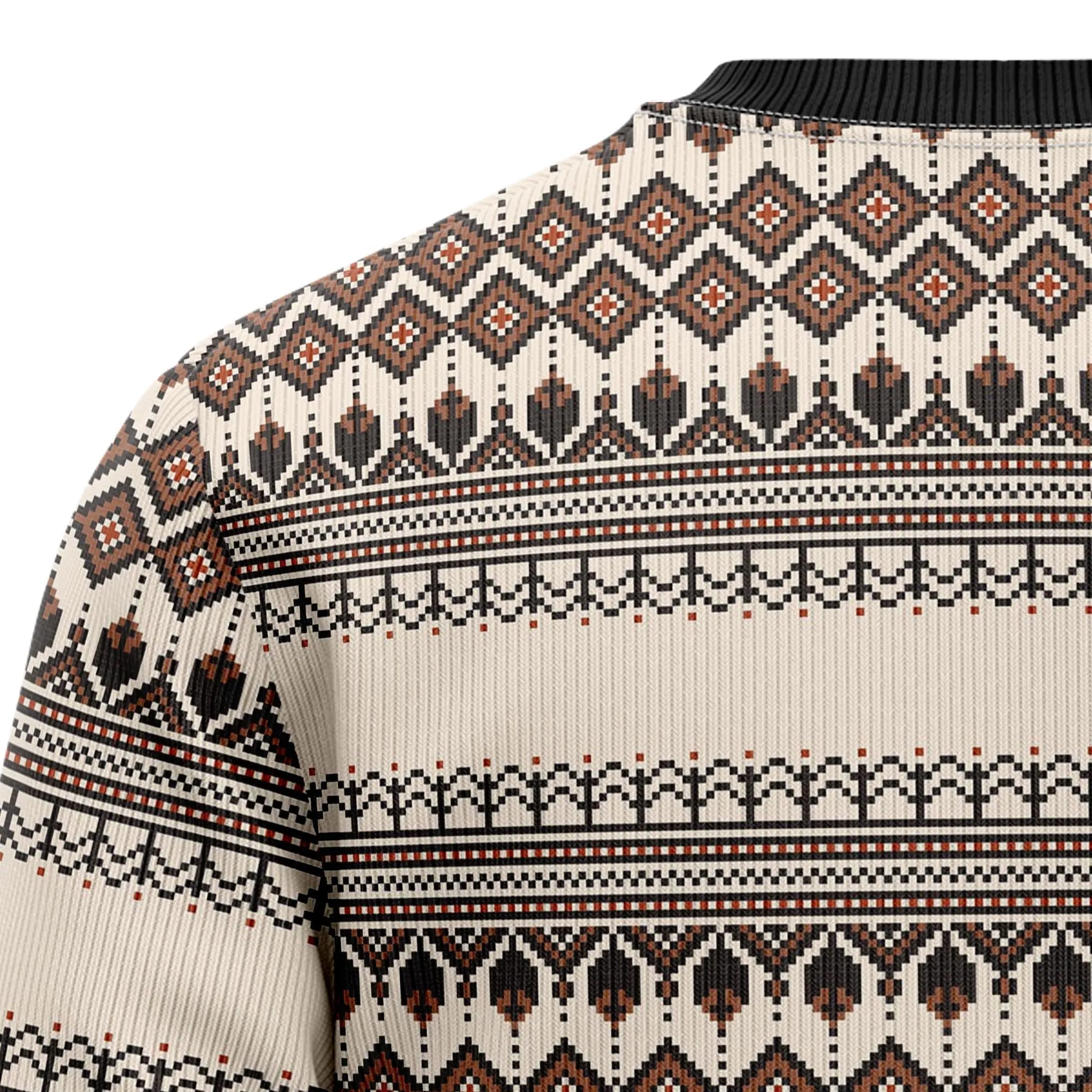 Ugly Sweater JulesRoche All-Over Print Cotton Blend Christmas