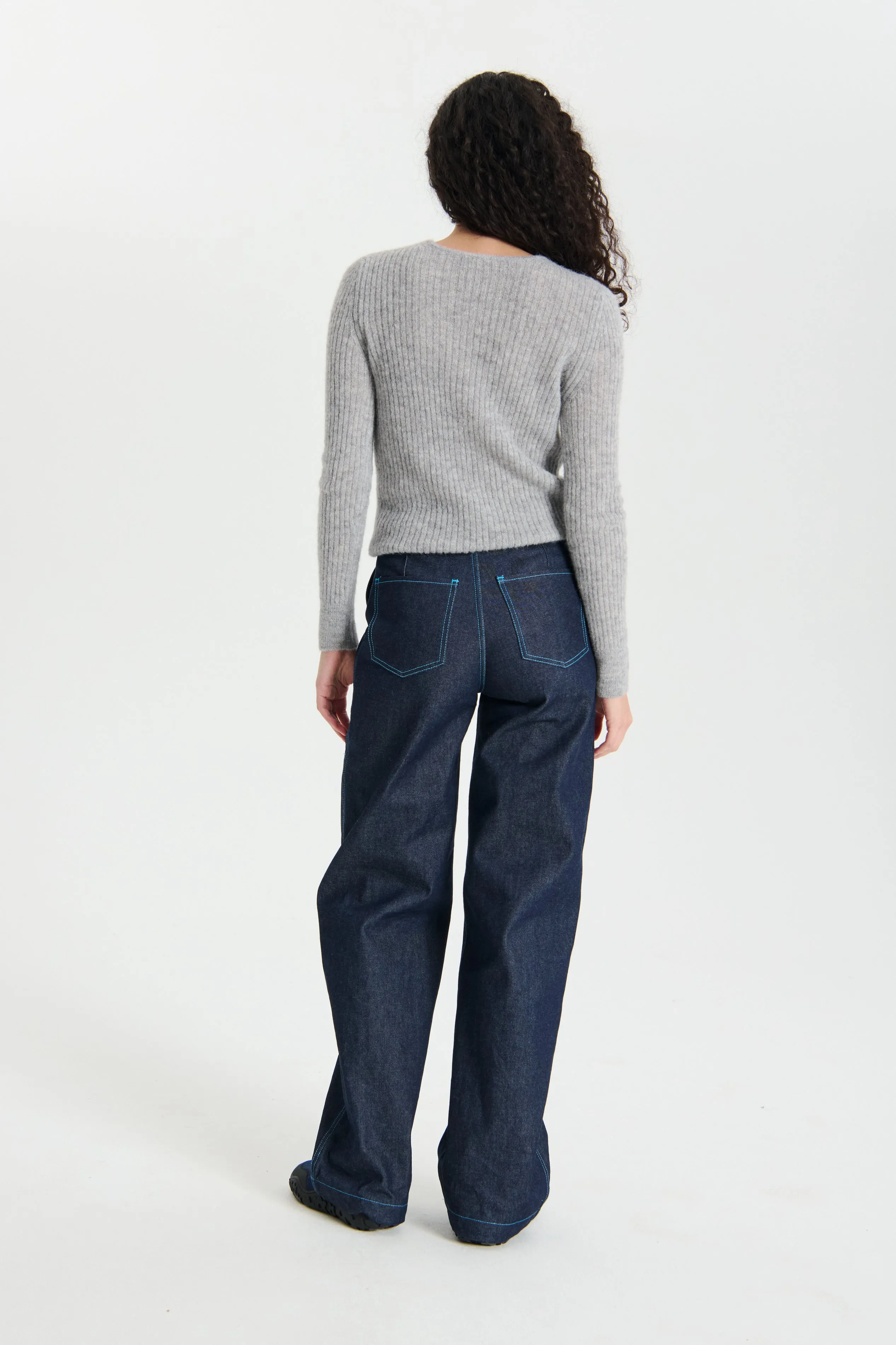 USSI | PULLOVER VENUS SOFT KNIT SOFT GREY