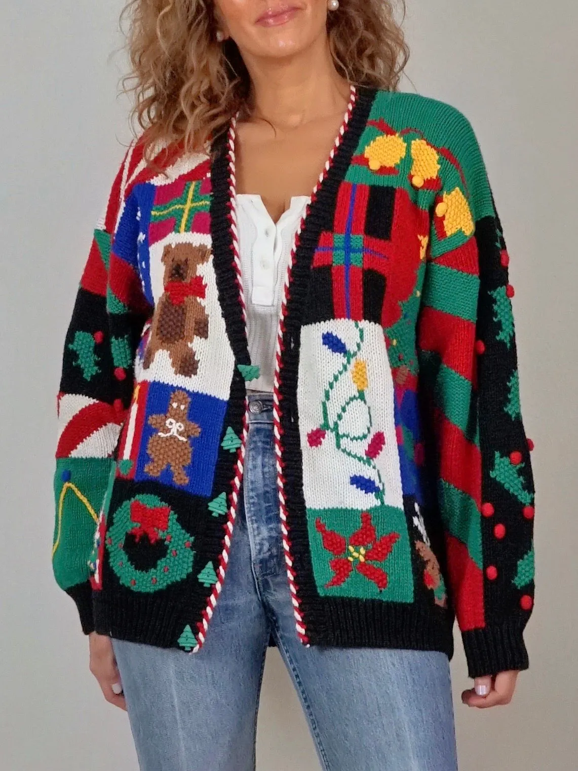 Vintage 90's BellePointe Christmas Theme Sweater