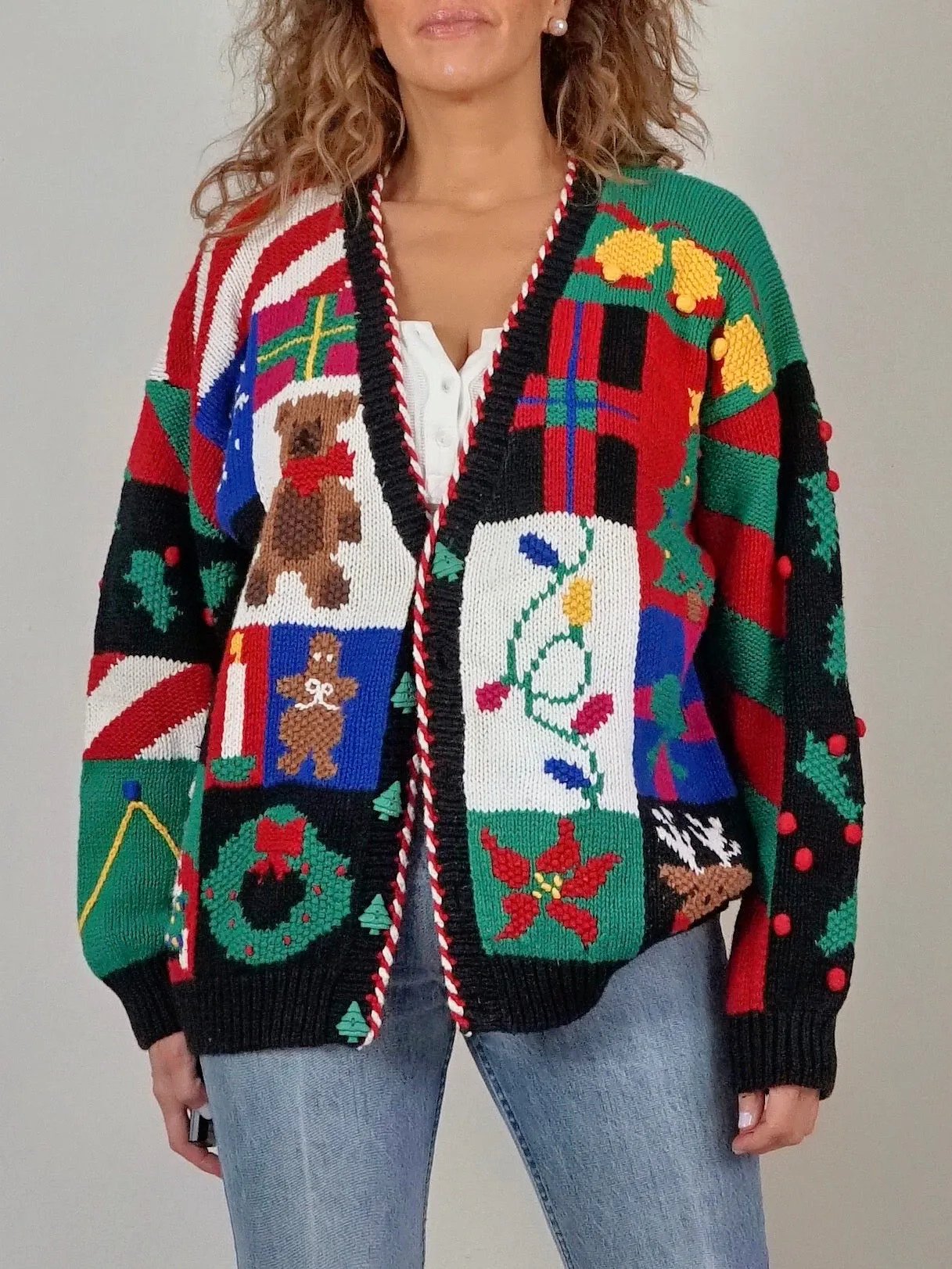 Vintage 90's BellePointe Christmas Theme Sweater