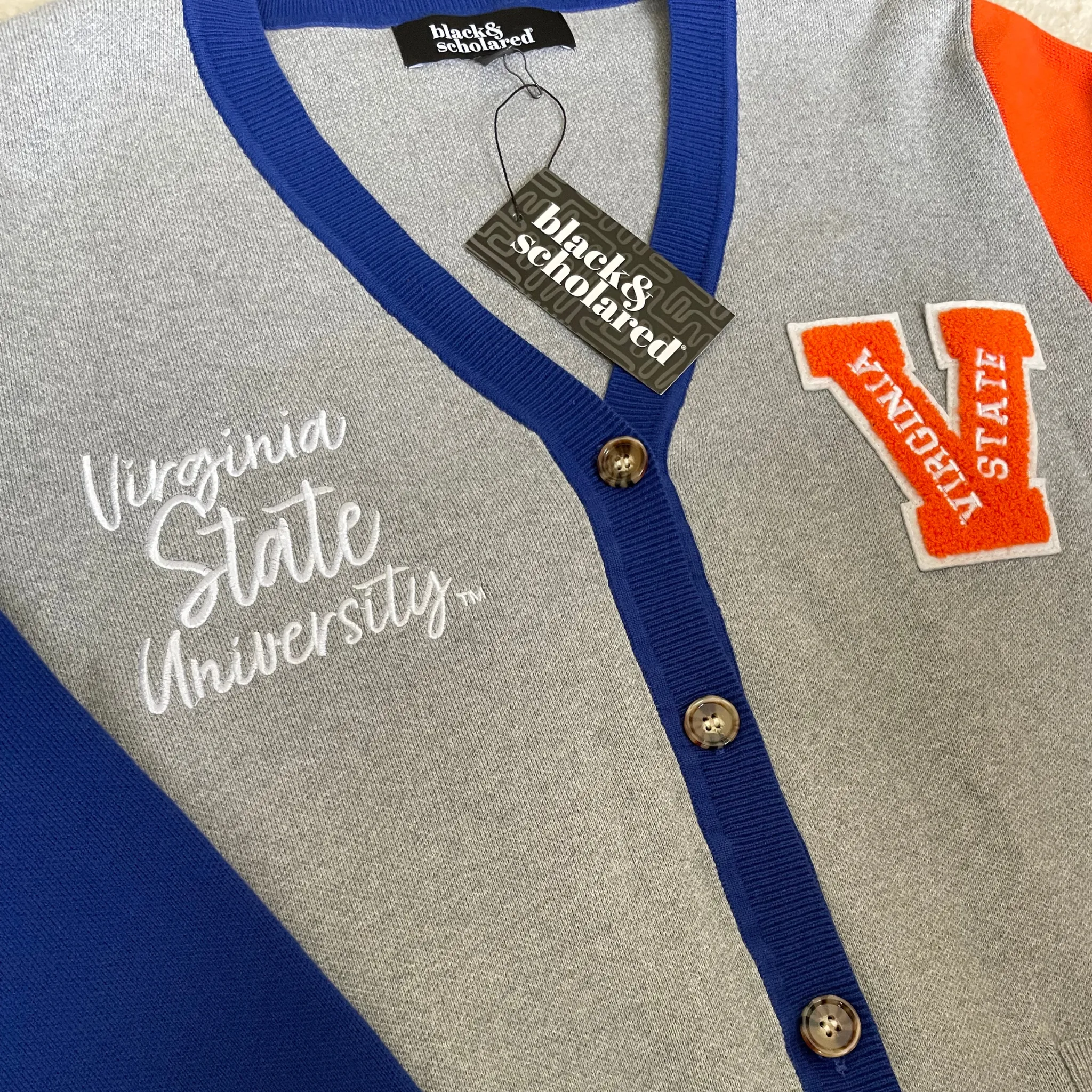 Virginia State University™ Varsity Cardigan Sweater
