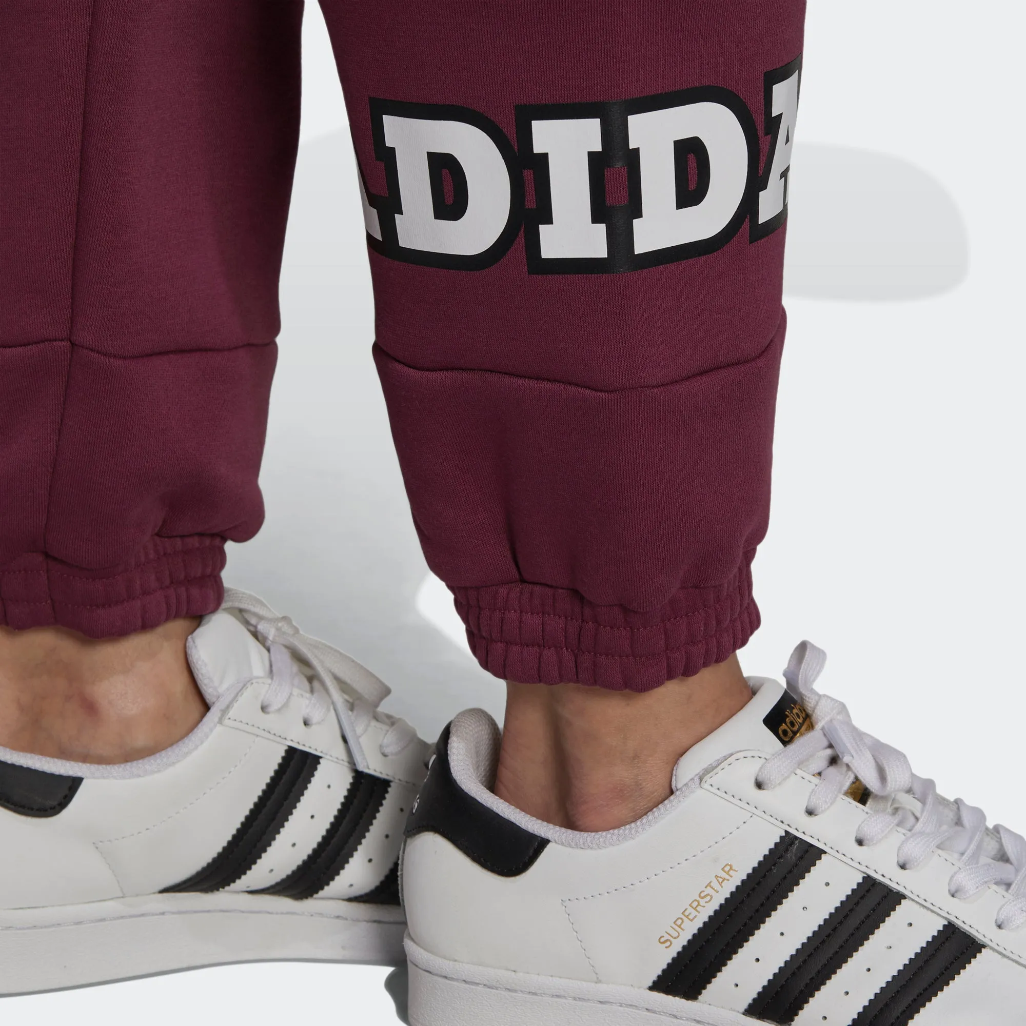 Women's adidas Originals Logo Play Cuff Pants Crimson