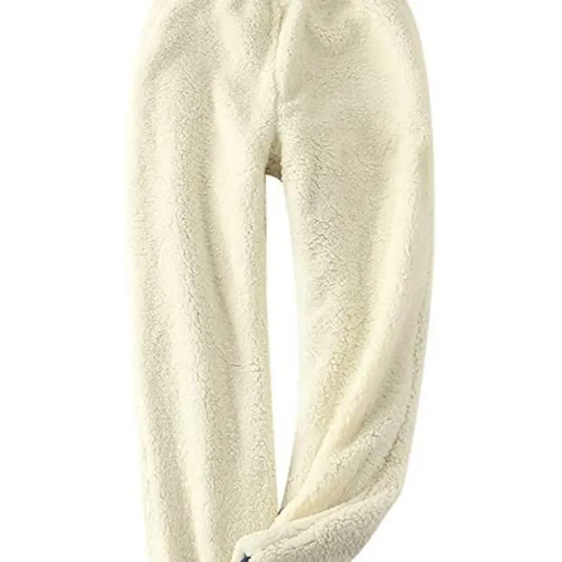 Women's Winter Fleece Sweatpants Running Active Thermal Sherpa Lined Jogger Pants With Candy Colors
