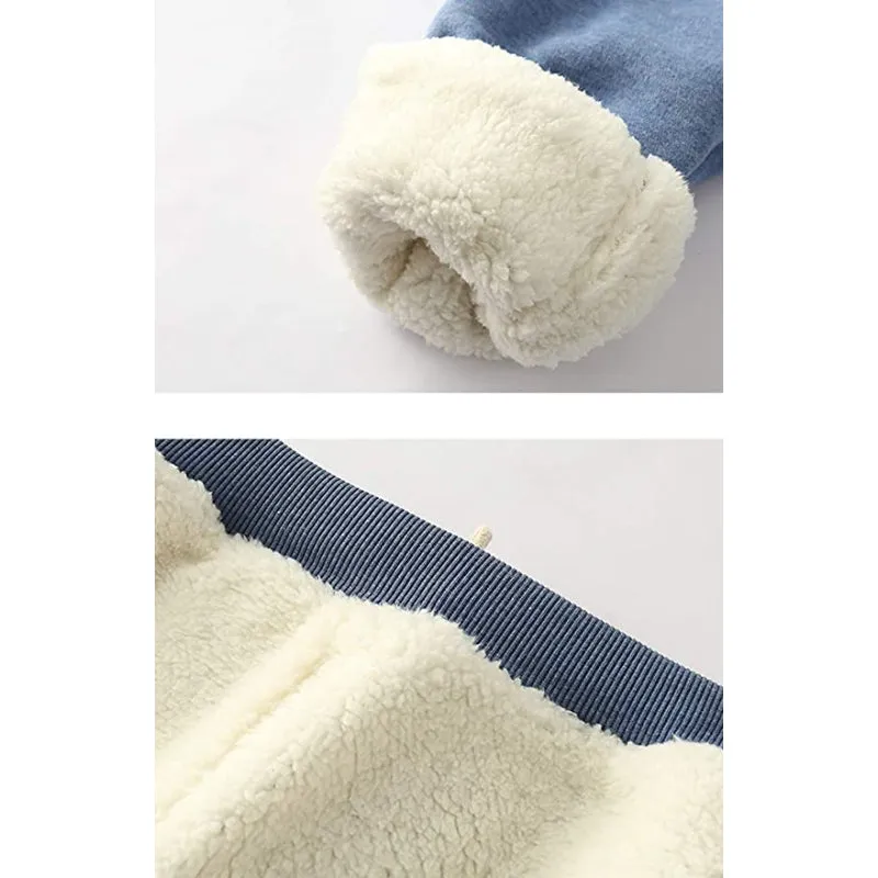 Women's Winter Fleece Sweatpants Running Active Thermal Sherpa Lined Jogger Pants With Candy Colors