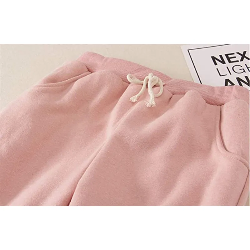 Women's Winter Fleece Sweatpants Running Active Thermal Sherpa Lined Jogger Pants With Candy Colors