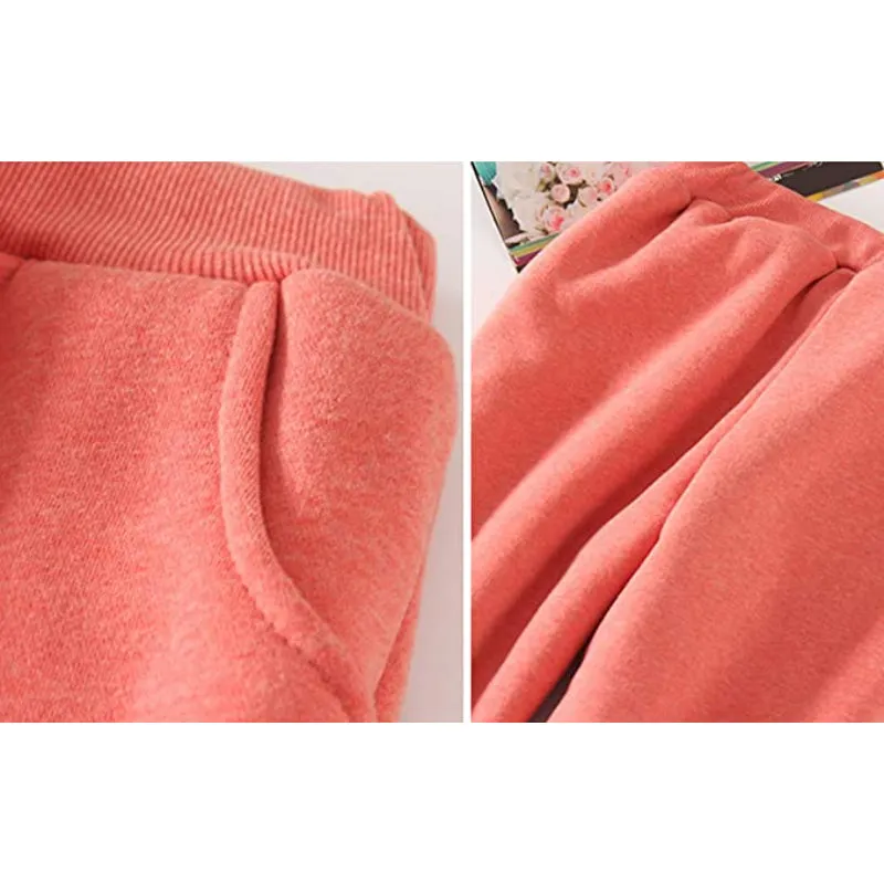 Women's Winter Fleece Sweatpants Running Active Thermal Sherpa Lined Jogger Pants With Candy Colors