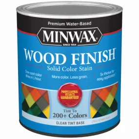 Wood Finish Water-Based Solid Color Stain QUART - CLEAR TINT BASE