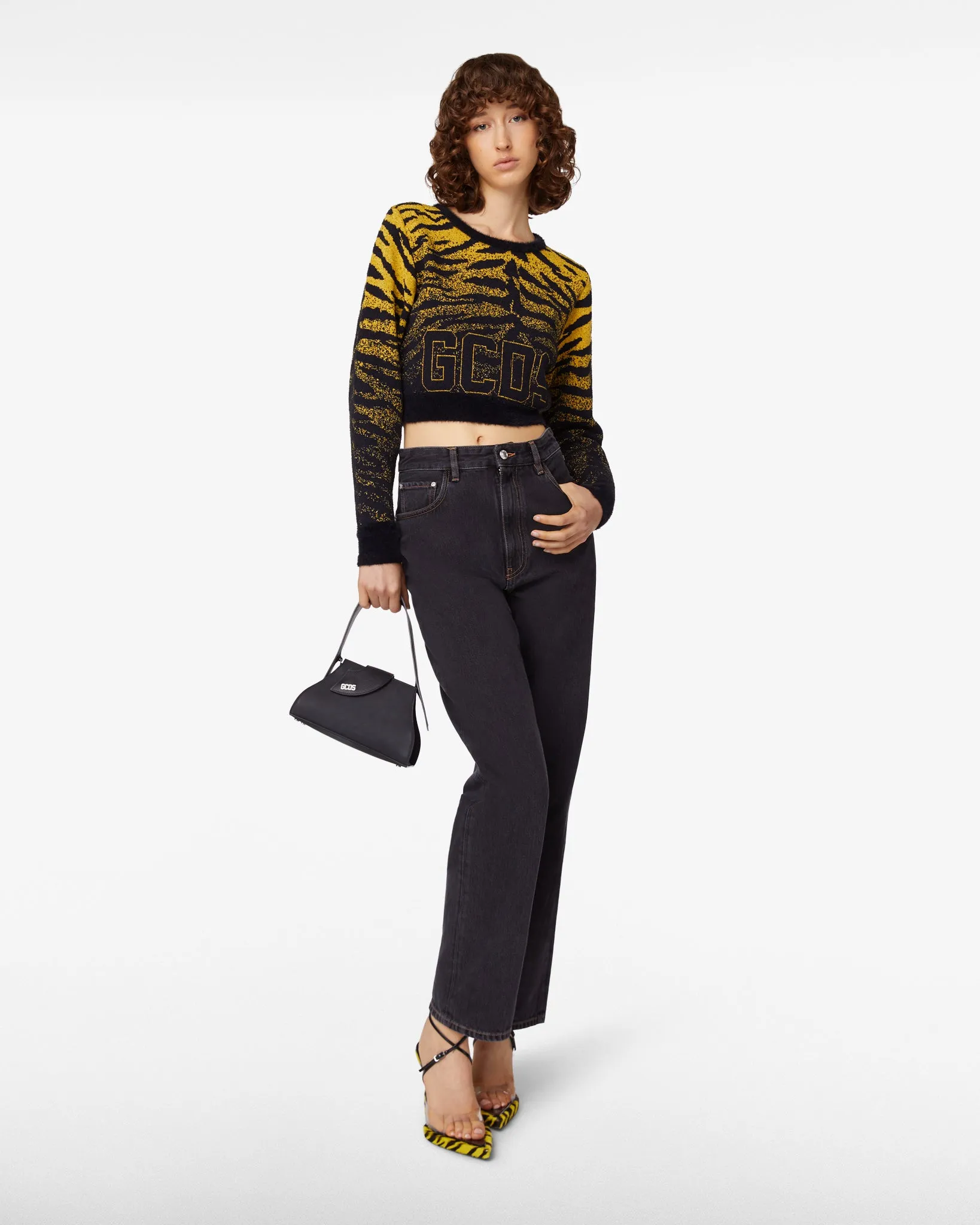 Zebra Lurex Jacquard Sweater
