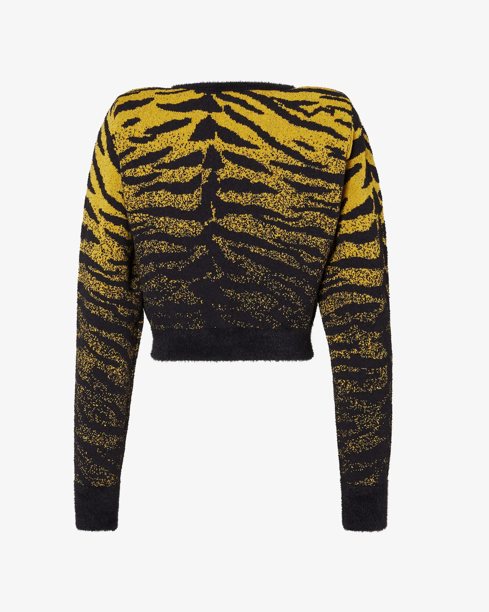 Zebra Lurex Jacquard Sweater